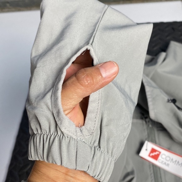 Commuter Gear Men's Grey Rain Jacket, Packable Jacket / Size-Large - Picture 12 of 13